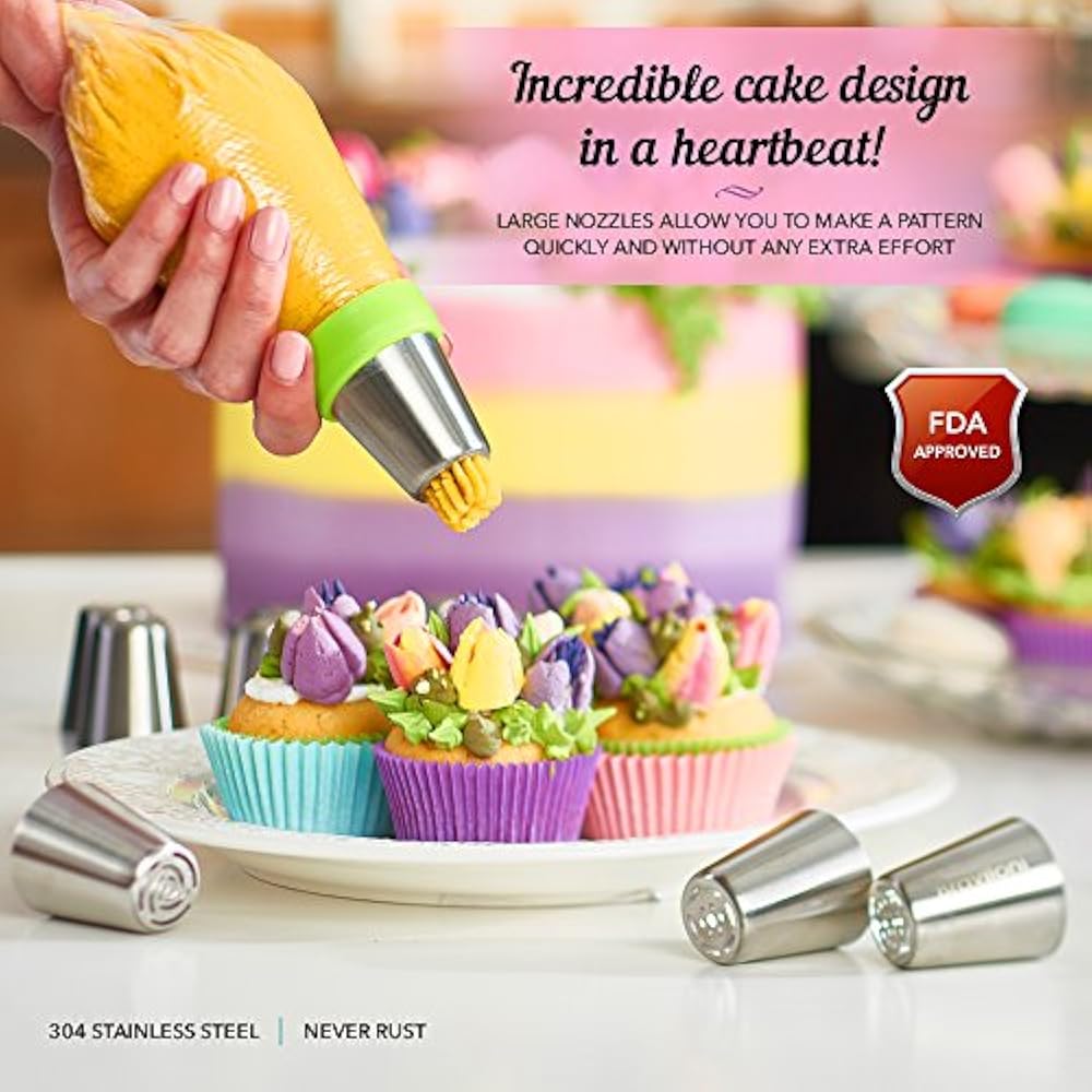 Russian Icing Dispensers & Tips Piping Cake Decorating Supplies 39