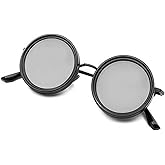 Zentavi Adjustable Tint Sunglasses 1-9 Gears Rounded Polarized ND Filter Lenses Eyewear for Men Driving Anti-Glare