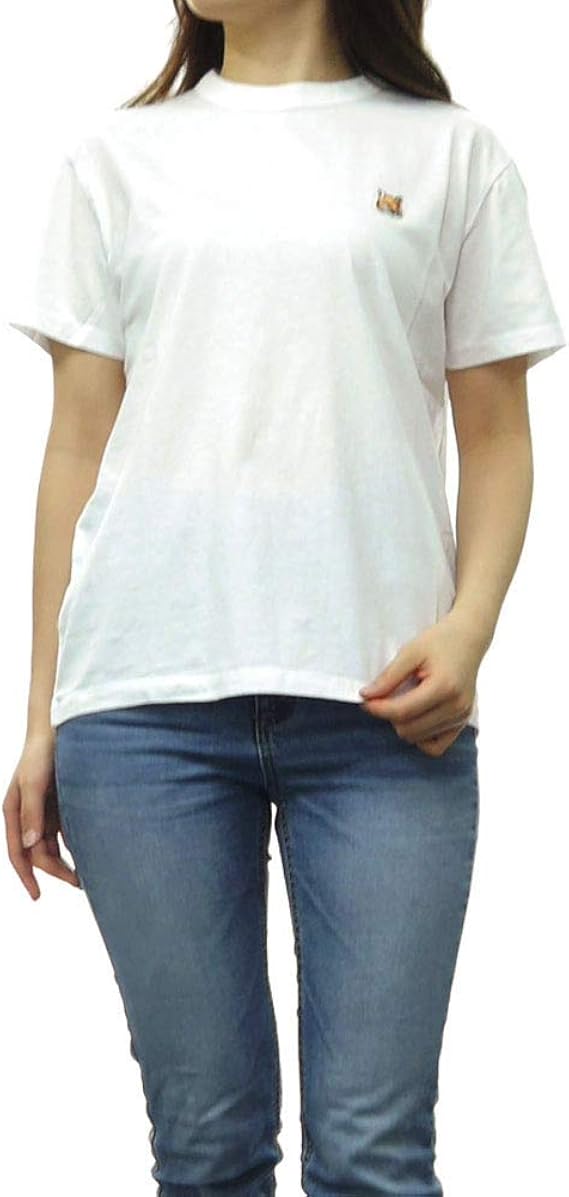 Amazon Maison Kitsune メゾンキツネ クルーネックtシャツ Awkj0005 レディース Xs 並行輸入品 Tシャツ カットソー 通販