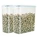 Tosnail 2 Pack Cereal Container Food Storage Container Airtight Watertight Cereal Keeper Cereal Dispenser