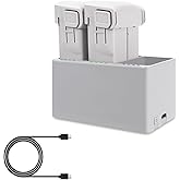 Athlife Mini 3/4 Series Intelligent Flight Battery 2 Pack 3850mAh 7.38V Replacement Battery with 3 Slot Rapid Charging Hub, C