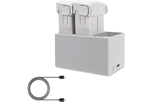 Athlife Mini 3/4 Series Intelligent Flight Battery 2 Pack 3850mAh 7.38V Replacement Battery with 3 Slot Rapid Charging Hub, C