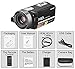 WELIKERA Camera Camcorder, Remote Control Handy Camera, IR Night Vision Camcorder, HD 1080P 24MP 16X Digital Zoom Video Camcorder with 3.0