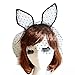 Goege Sexy Dot Rabbit Bunny TUTU Ears Lace Gauze Veil Hair Mask