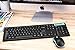 Keyboard and Mouse Combo, Jelly Comb 2.4Ghz Full Size Wireless Keyboard and Mouse Set for Windows 8 / 7 Vista / XP and Mac, Battery Operated, 2 AAA and 1AA Batteries Needed(Not Included)