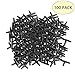 Kalolary Barbed Connectors Drip Irrigation, 1/4" Universal Barbed Tee Fittings 100pcs, Fits 1/4" Drip Tubing (4/7mm Tee Pipe)