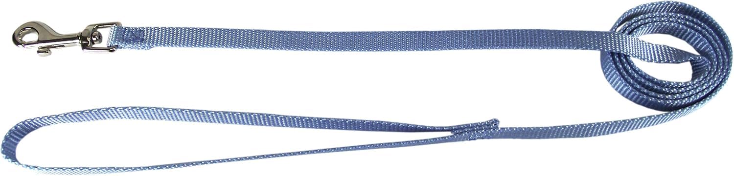 Hamilton Single Thick Nylon Lead with Swivel Snap, 4-Feet Long, Berry