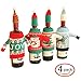 FEFEHOME Christmas Wine Bottle Cover Gift Warping Ugly Sweater (Set of 4) -(F)
