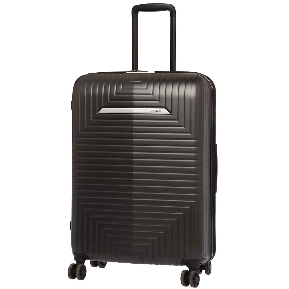 SAMSONITE D200 Polycarbonate 68 cms Matte Black Hardsided Checkin