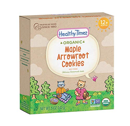 Healthy Times Organic Arrowroot Cookies, Maple, 5 Ounce