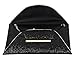 Jubileens Women Glitter Sequins Handbag Party Evening Envelope Clutch Purse Wallet (Black)