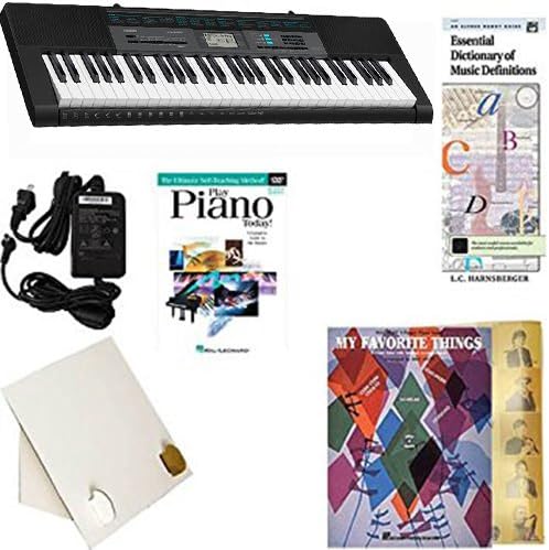 Homeschool Music - Learn to Play the Piano Pack (My Favorite Things Book Bundle) - Includes Casio CTK 2550 Keyboard w/Adapter, learn 2 Play DVD/Book, Books & All-Inclusive Learning Essentials