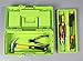 Multi-compartment Plastic Toolbox with Tray, Green