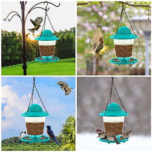 Wild Bird Feeder, Hanging Gazebo Bird Feeder, Foldable and Portable