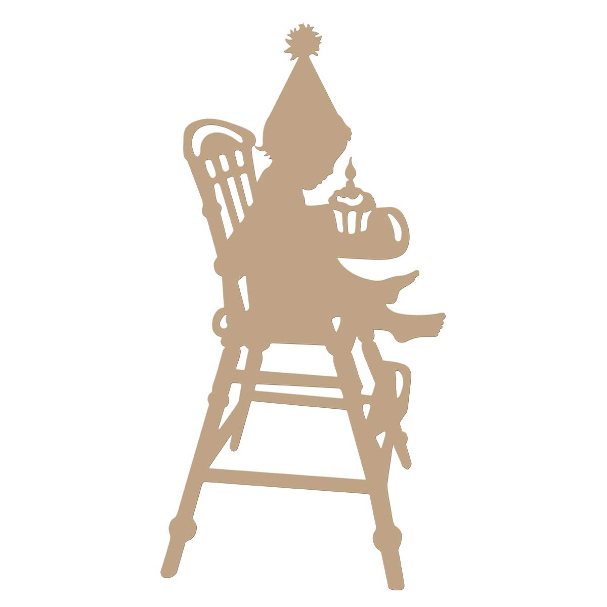 Spellbinders Glimmer Hot Foil Plate Babys Birthday, Copper, 4.8 x 9.5 cm