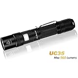 Fenix UC35 High Power Rechargeable Flashlight,960 Lumens,Black UC35L2BK