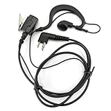 Zeadio® G Shape Earpiece Headset for 2 PIN Motorola Walkie Talkie Radio GP88 GP68 GP280 CP88 CP200 CP300 etc.