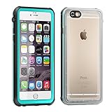 iPhone 6 Plus Waterproof Case,Eonfine iPhone 6s Plus Case Clear Protective Case IP68 Certified With Touch ID Built-in Screen Protector Heavy Duty Shockproof Case Skin for iPhone 6/6s Plus Teal