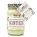 Scentiments Sister Gift Candle Vanilla Scented Fragrance 16oz Nika's Home Soy Candles Highly Scented 80+ Hours of Burn Time Clear Natural White Candle Best Friends Candle Friendship