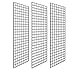 Grid Panel for Retail Display – Perfect Metal Grid for Any Retail Display, 2’ Width x 6’ Height, 3 Grids Per Carton (Black)