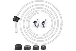 Yofidra Sink Soap Dispenser Extension Tube Kit, Upgraded 47" Under Counter Kitchen Sink Dish Soap Dispenser Hose with Check Valve for Prevent Backflow