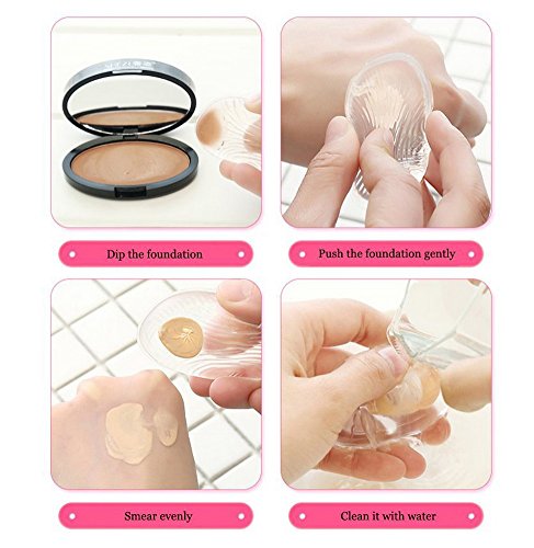 Crazy Cart 6pcs Silicone Makeup Sponge Flawless Foundation Powder Puff Sponge Applicator - Thumbnail 4