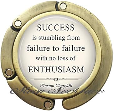 Amazon Com Charm Purse Hook Success Is Stumbling From Failure To