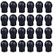 LOCOLO 24 Pieces Silicone Replacement Ear Tips, Snap Tight Soft-Sealing Ear-Tips, Black