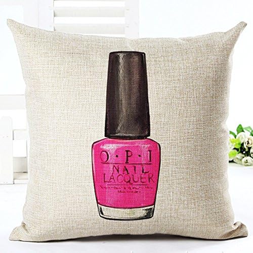 OKFCUS Decorative Pillows Nail Polish Perfume bottles lipstick Home Decor Sofa Car Seat Cushions 3#
