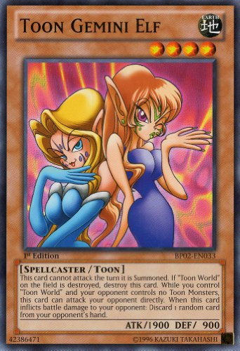 Yu-Gi-Oh! - Toon Gemini Elf (BP02-EN033) - Battle Pack 2: War of the Giants - 1st Edition - Common