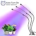 27W Plant Grow Light with Auto Turn On Function, slitinto 54 LED Plant Grow Lamp with 3/6/12H Timer, 3-Head Divide Control Adjustable Gooseneck, 5 Dimmable Levels for Indoor Plants [Full Spectrum]