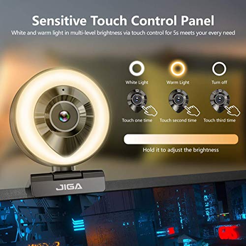 Streaming Webcam with Dual Microphone 1080P Adjustable Right Light Pro Web Camera Advanced Auto-Focus with Tripod JIGA… - Image 2