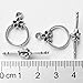 Basic Toggle Small Clasps for Jewelry Making (Silver Small Flower Toggle)
