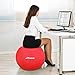 Trideer Exercise Ball (45-85cm) Extra Thick Yoga Ball Chair, Anti-Burst Heavy Duty Stability Ball Supports 2200lbs, Birthing Ball with Quick Pump (Office & Home & Gym)