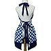 Pu-ai Plus Size Aprons Personalized Apron Lovely Cotton Retro Kitchen Cooking Aprons with Extra Ties & Pockets of Baking Apron(22×30 Inch)