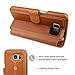 Galaxy S7 Case, TANNC Flip Leather Wallet Phone Case [Layered Dandy] - [Card Slot][Flip][Wallet] - for Samsung Galaxy S7 Devices - Brown