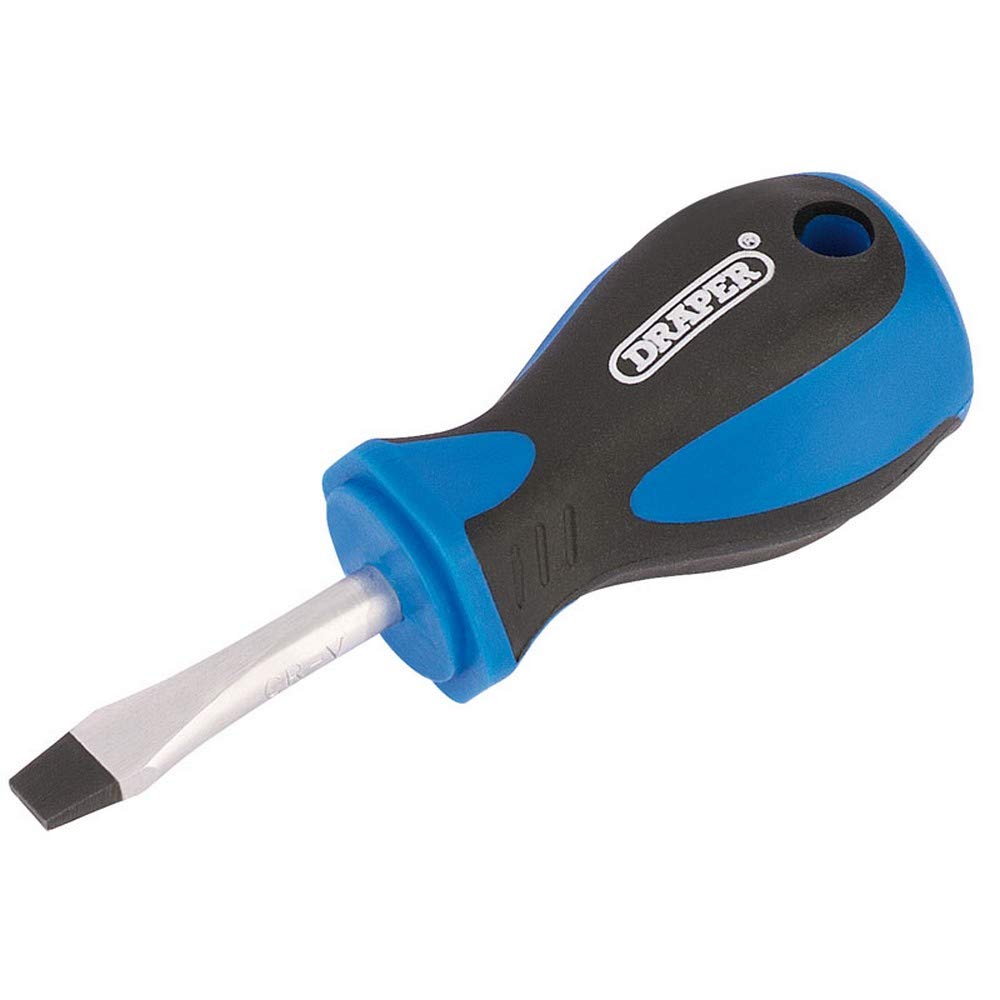 Draper 63260 Engineer's Plain Slot 6.0mm Flared Tip Screwdriver, 38 mm Blade Length