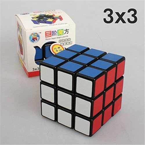 Magic Cube Game the puzzle Ultra-Smooth Twist Rubix toy Speed Smooth Puzzle Cube-Black 3x3x3