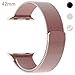 Ferdery Stainless Steel Band Mesh Milanese Loop Bracelet Strap Replacement Band with Magnetic Closure Clasp for Apple Watch Series 1 Series 2 Sport&Edition