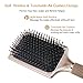 Hair Brush-Velvet Touch Paddle brush, Detangling Brush for Straightening & Smoothing Hair by Haveia(GOLD)