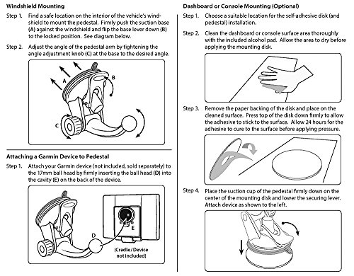 Arkon-Replacement-Upgrade-or-Additional-Windshield-Dashboard-Suction-Mounting-Pedestal-for-Garmin-nuvi-40-50-1450-1200-GPS