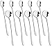 Hibery Long Handle Iced Tea Spoons, Ice Cream Spoon, Coffee Spoon, Stainless Steel Cocktail Mixing Spoon Long Teaspoons, 2 Style, Set of 10