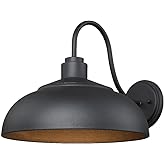 Golden Lighting Levitt 1-Light Outdoor Wall Light in Natural Black with Natural Black