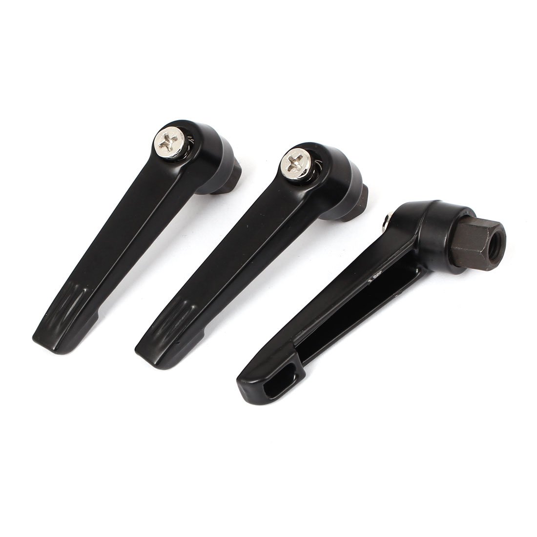 Sourcingmap M8 Female Thread Clamping Lever Adjustable Handle Grip 3pcs