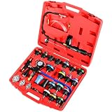28PC Radiator Pressure Tester & Coolant Refill Kit - Cooling System Leak Detection & Vacuum Fill Tool Set