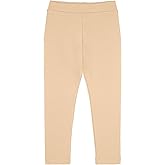 Lilax Girls' Basic Solid Full Length Cotton Soft Leggings
