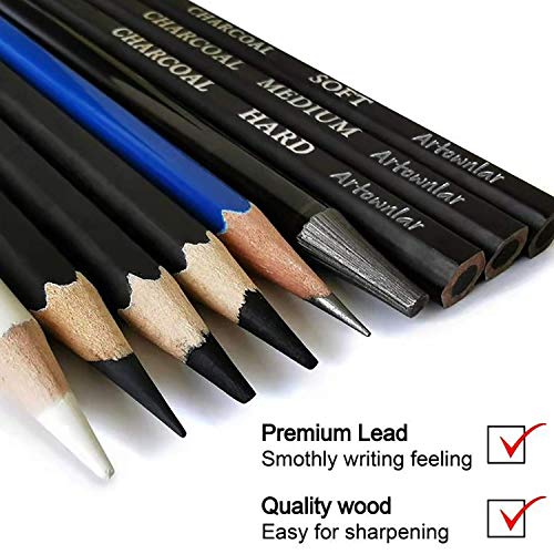 Artownlar Sketching Set Drawing Kit, Professional 40 Pieces Sketch
