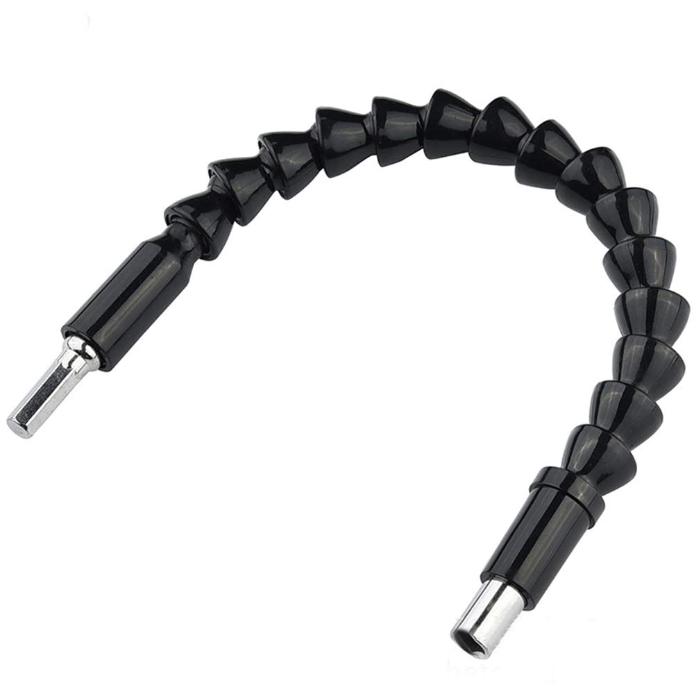 Maexus Flexible Drill Bit Extension - Magnetic Hex Soft Shaft, Flexible Screwdriver Extension for Connect Drive Shaft Tip Drill Bit Kit Adaptor (2 Pcs)