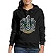Zengshabi Women's Harry Potter Slytherin Logo Hooded Sweatshirt