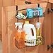 mDesign Steel Over Cabinet Kitchen Storage Organizer Holder or Basket - Hang Over Cabinet Doors in Kitchen, Pantry, Bathroom - Holds Dish Soap, Window Cleaner - Concerto Collection - Bronze
